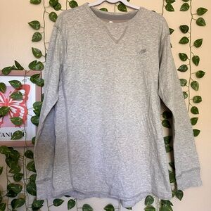 Unisex Vintage Nike Long Sleeve Gray Size XL